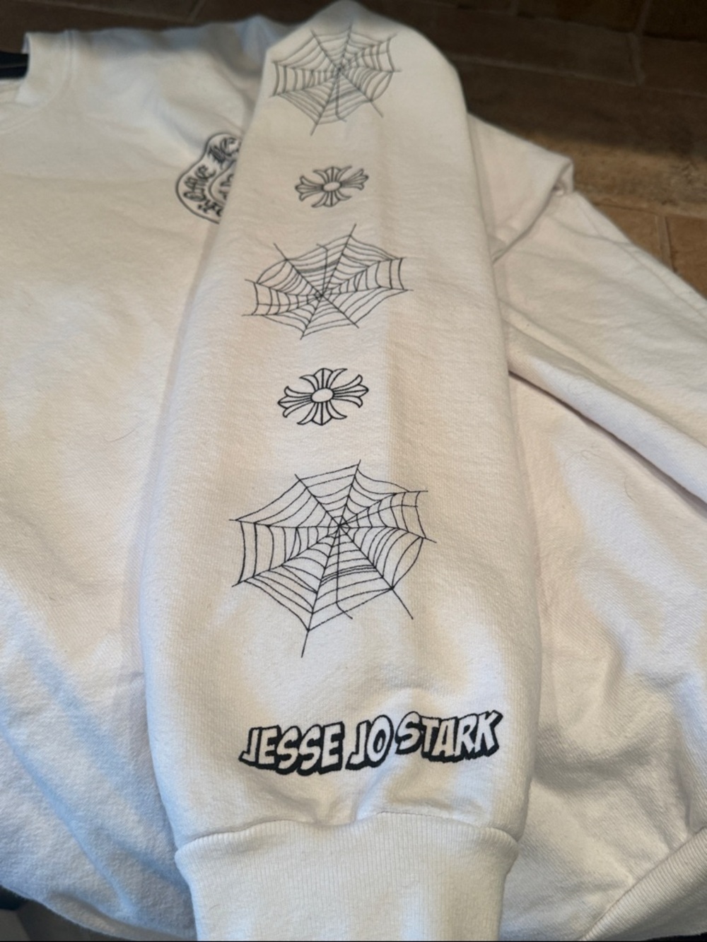 Chrome Hearts Deadly Doll White Sweatshirt Women M - Picture 6 of 8